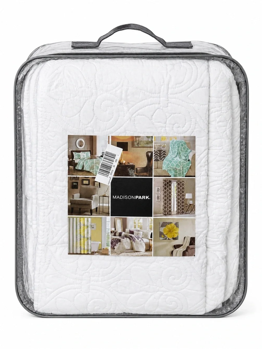 Madison Park Quebec King White Bedspread Set